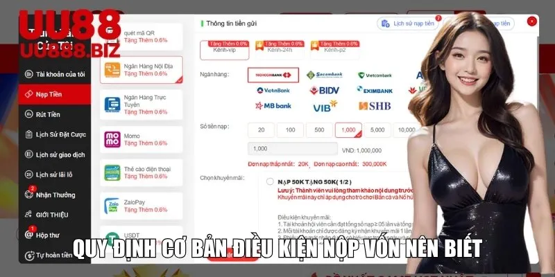 Quy định cơ bản điều kiện nộp vốn nên biết