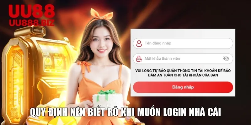 Quy định nên biết rõ khi muốn login nhà cái